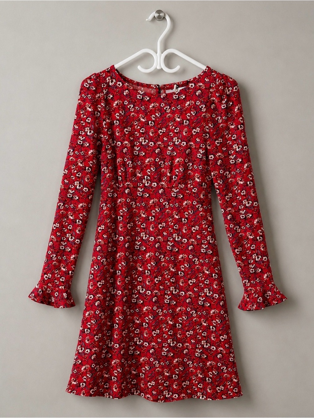 FREE PEOPLE Wildflower Lane Floral Long Sleeve Mini Dress XS - Picture 2 of 9